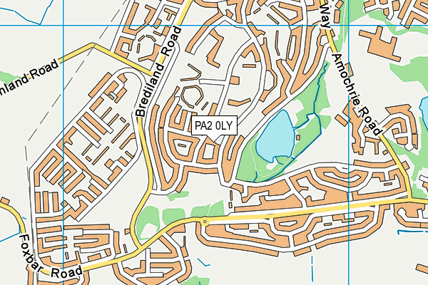 PA2 0LY map - OS VectorMap District (Ordnance Survey)