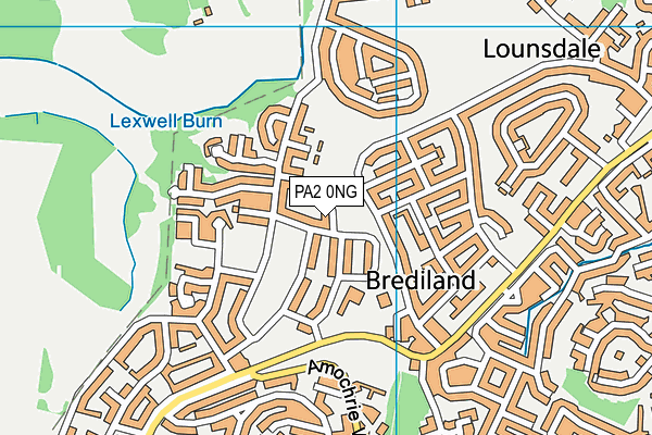 PA2 0NG map - OS VectorMap District (Ordnance Survey)