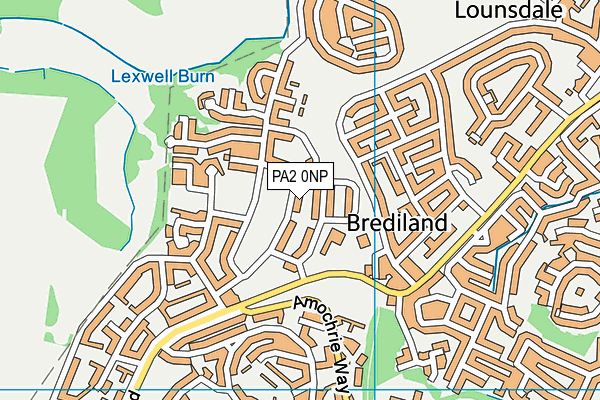 PA2 0NP map - OS VectorMap District (Ordnance Survey)