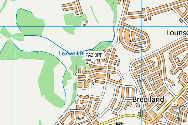 PA2 0PF map - OS VectorMap District (Ordnance Survey)