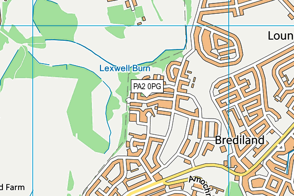 PA2 0PG map - OS VectorMap District (Ordnance Survey)