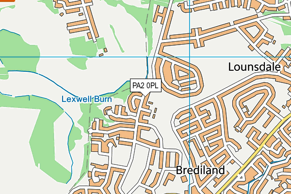 PA2 0PL map - OS VectorMap District (Ordnance Survey)