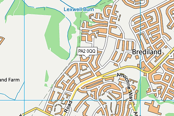 PA2 0QQ map - OS VectorMap District (Ordnance Survey)