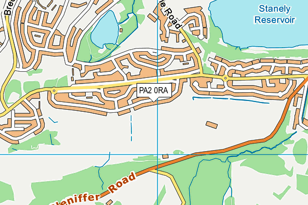 PA2 0RA map - OS VectorMap District (Ordnance Survey)