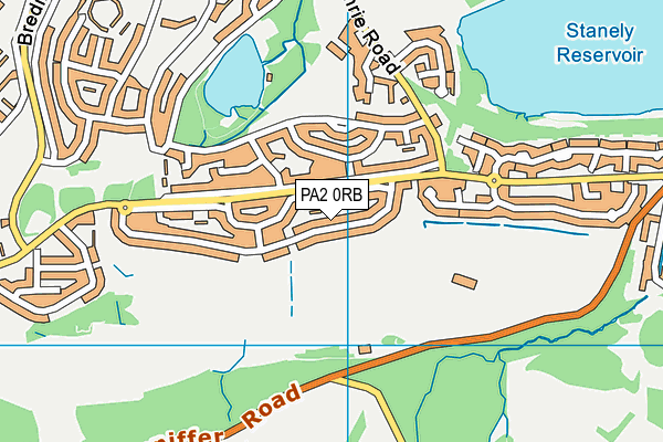PA2 0RB map - OS VectorMap District (Ordnance Survey)