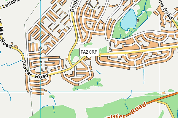 PA2 0RF map - OS VectorMap District (Ordnance Survey)