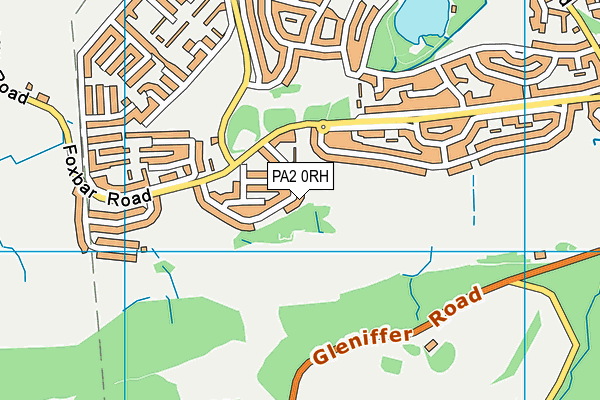 PA2 0RH map - OS VectorMap District (Ordnance Survey)