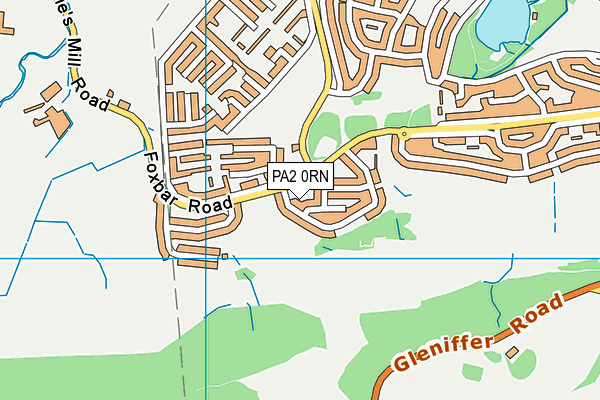 PA2 0RN map - OS VectorMap District (Ordnance Survey)