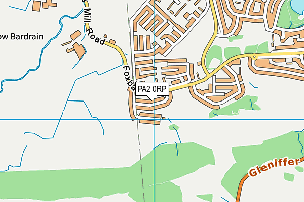 PA2 0RP map - OS VectorMap District (Ordnance Survey)