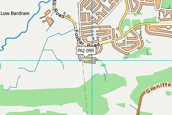 PA2 0RR map - OS VectorMap District (Ordnance Survey)