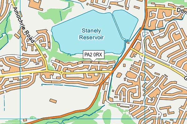 PA2 0RX map - OS VectorMap District (Ordnance Survey)