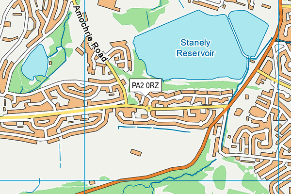 PA2 0RZ map - OS VectorMap District (Ordnance Survey)