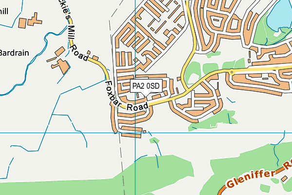 PA2 0SD map - OS VectorMap District (Ordnance Survey)