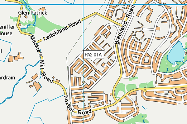 PA2 0TA map - OS VectorMap District (Ordnance Survey)