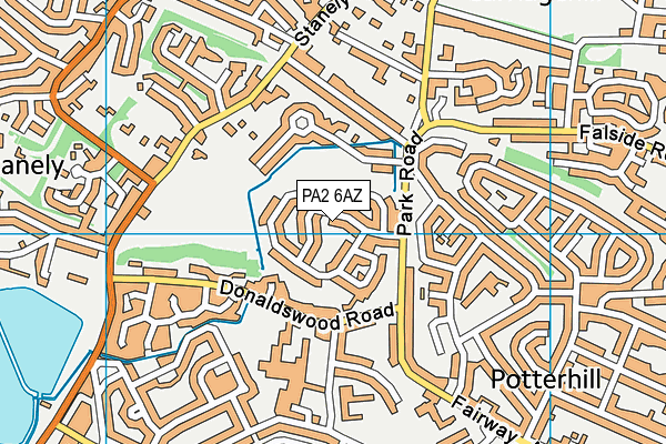 PA2 6AZ map - OS VectorMap District (Ordnance Survey)