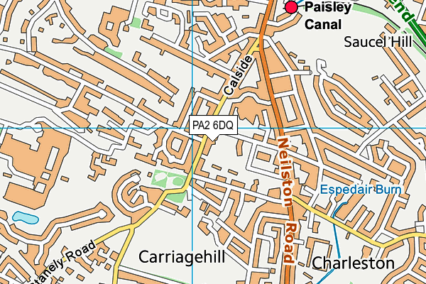 PA2 6DQ map - OS VectorMap District (Ordnance Survey)