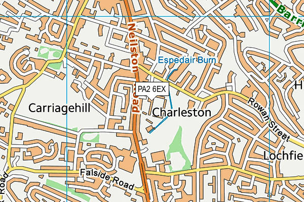PA2 6EX map - OS VectorMap District (Ordnance Survey)