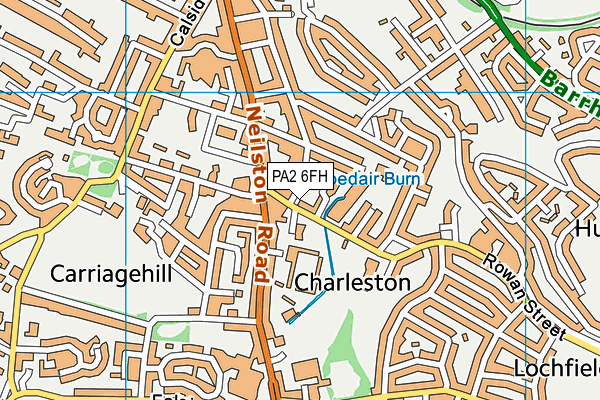 PA2 6FH map - OS VectorMap District (Ordnance Survey)