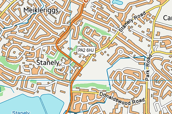 PA2 6HJ map - OS VectorMap District (Ordnance Survey)