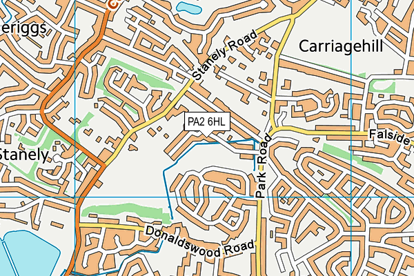 PA2 6HL map - OS VectorMap District (Ordnance Survey)