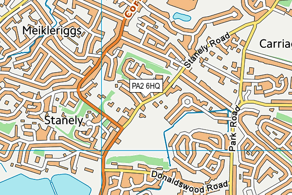 PA2 6HQ map - OS VectorMap District (Ordnance Survey)
