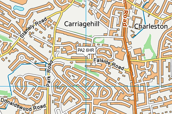 PA2 6HR map - OS VectorMap District (Ordnance Survey)
