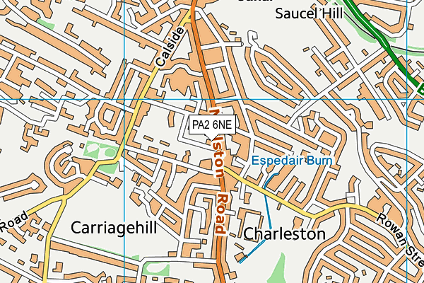 PA2 6NE map - OS VectorMap District (Ordnance Survey)