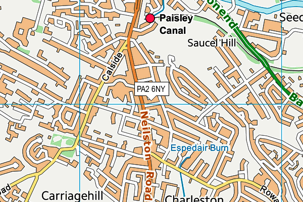 PA2 6NY map - OS VectorMap District (Ordnance Survey)