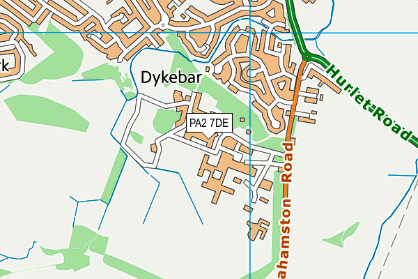 PA2 7DE map - OS VectorMap District (Ordnance Survey)