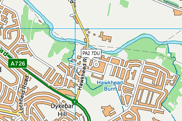 PA2 7DU map - OS VectorMap District (Ordnance Survey)