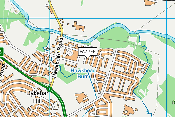 PA2 7FF map - OS VectorMap District (Ordnance Survey)