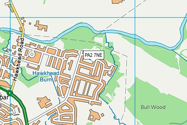 PA2 7NE map - OS VectorMap District (Ordnance Survey)