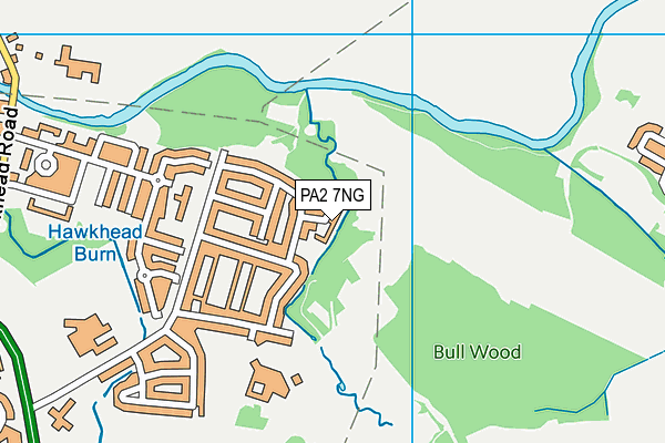 PA2 7NG map - OS VectorMap District (Ordnance Survey)