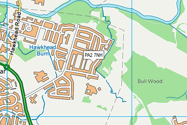 PA2 7NH map - OS VectorMap District (Ordnance Survey)