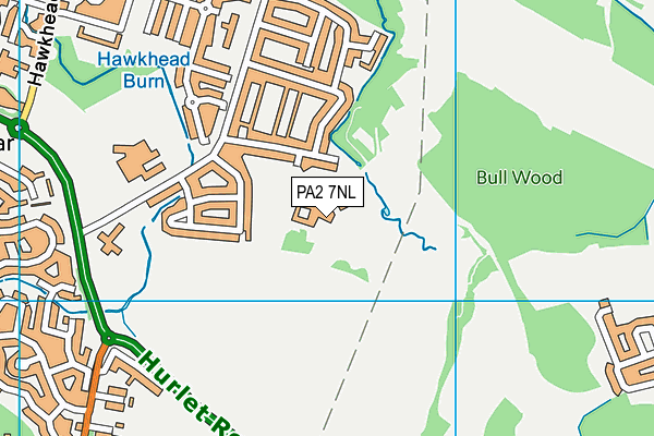 PA2 7NL map - OS VectorMap District (Ordnance Survey)