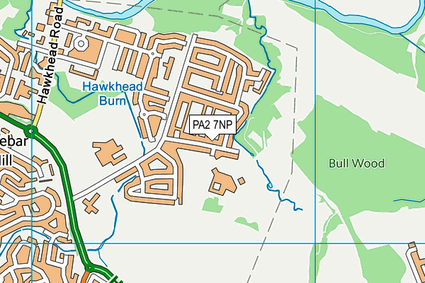 PA2 7NP map - OS VectorMap District (Ordnance Survey)