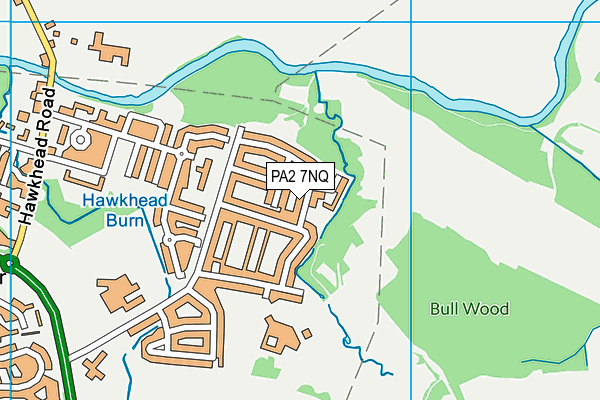 PA2 7NQ map - OS VectorMap District (Ordnance Survey)