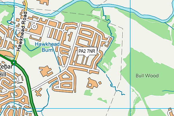 PA2 7NR map - OS VectorMap District (Ordnance Survey)