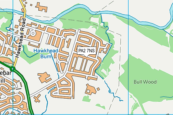 PA2 7NS map - OS VectorMap District (Ordnance Survey)