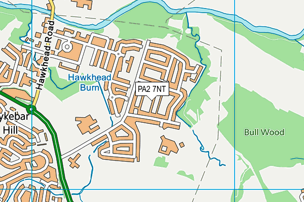 PA2 7NT map - OS VectorMap District (Ordnance Survey)