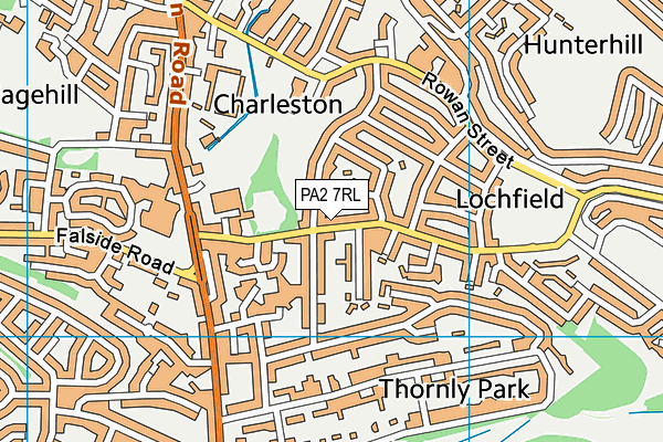 PA2 7RL map - OS VectorMap District (Ordnance Survey)