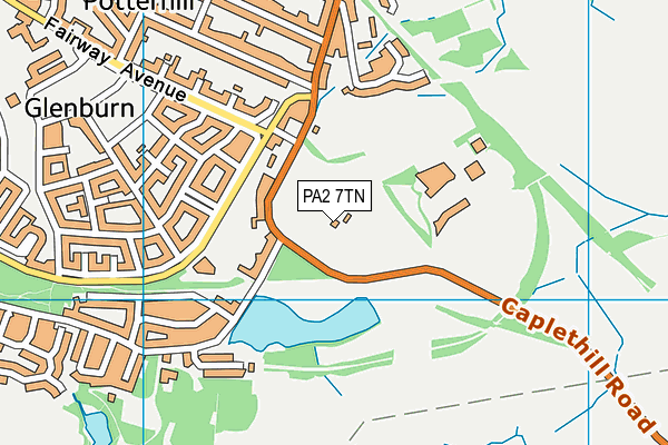 PA2 7TN map - OS VectorMap District (Ordnance Survey)