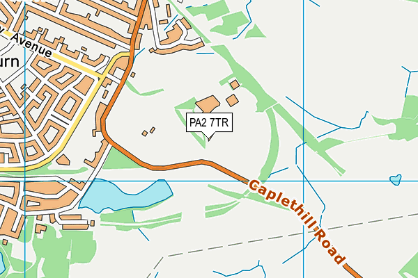 PA2 7TR map - OS VectorMap District (Ordnance Survey)