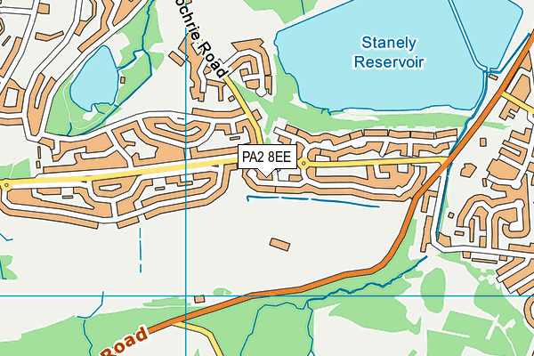 PA2 8EE map - OS VectorMap District (Ordnance Survey)