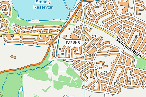 PA2 8NB map - OS VectorMap District (Ordnance Survey)