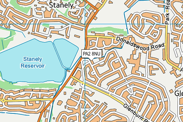 PA2 8NU map - OS VectorMap District (Ordnance Survey)