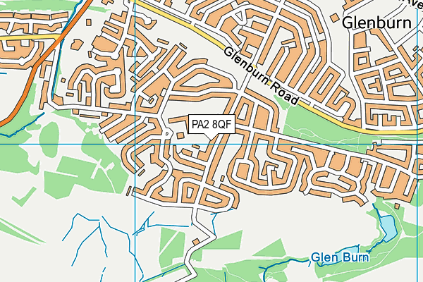 PA2 8QF map - OS VectorMap District (Ordnance Survey)