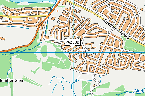 PA2 8SB map - OS VectorMap District (Ordnance Survey)