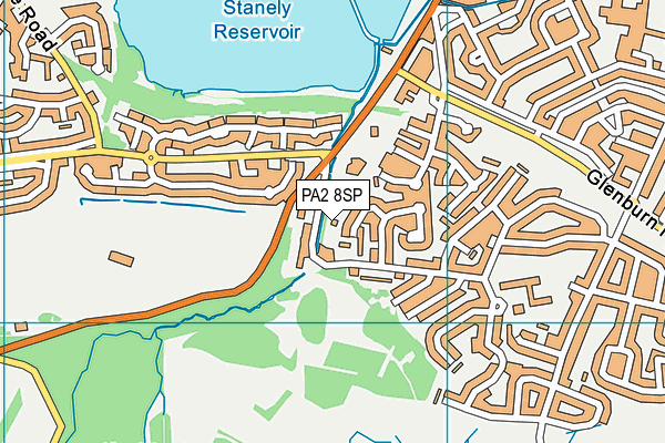 PA2 8SP map - OS VectorMap District (Ordnance Survey)