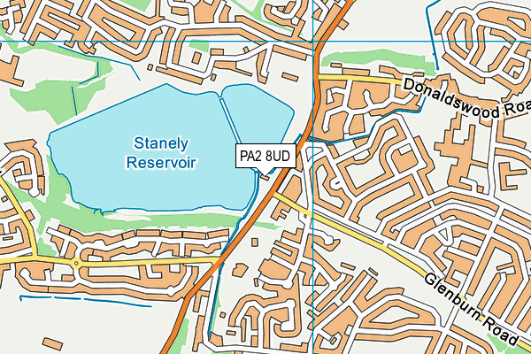 PA2 8UD map - OS VectorMap District (Ordnance Survey)